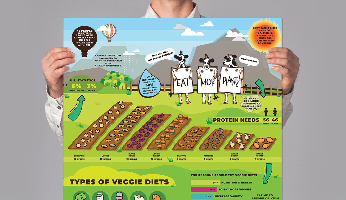 Eat Mor Plants Infographic Mock-Up Detail 1